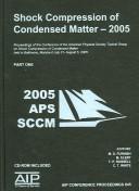 Cover for Shock Compression of Condensed Matter - 2005