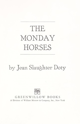 Cover for The Monday horses