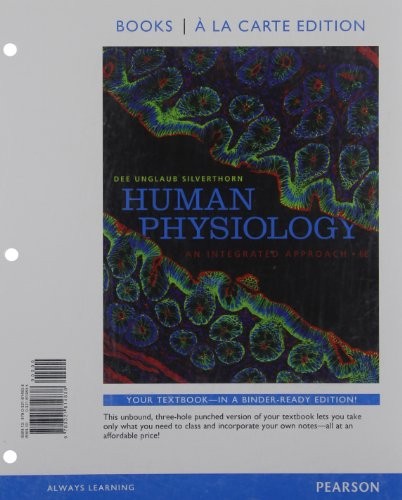 Cover for Human Physiology: An Integrated Approach, Books a la Carte Edition (6th Edition)