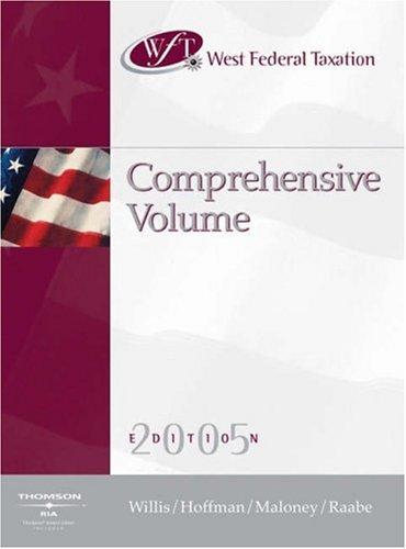 Cover for West Federal Taxation 2005