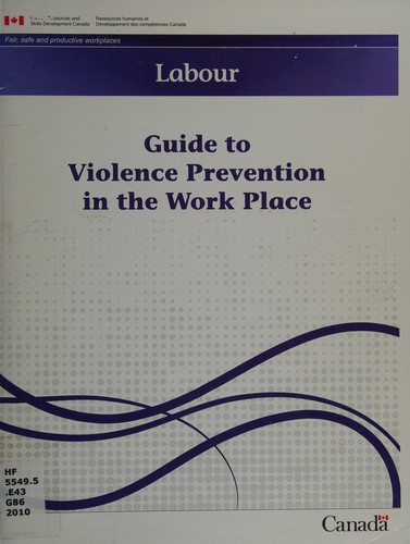 Cover for Guide to violence prevention in the work place