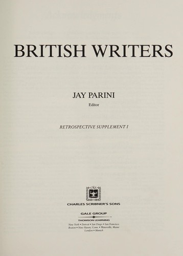 Cover for British writers