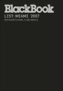 Cover for BlackBook Guide to Miami 2007