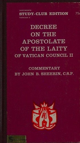 Cover for De apostolatu laicorum