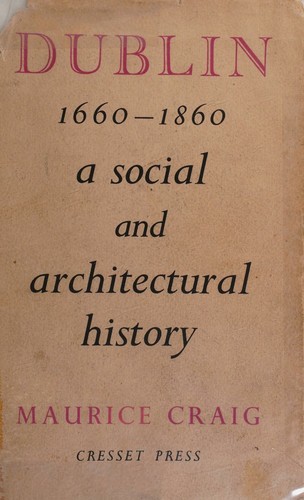 Cover for Dublin 1660-1860