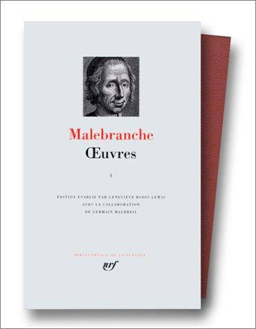 Cover for Malebranche 