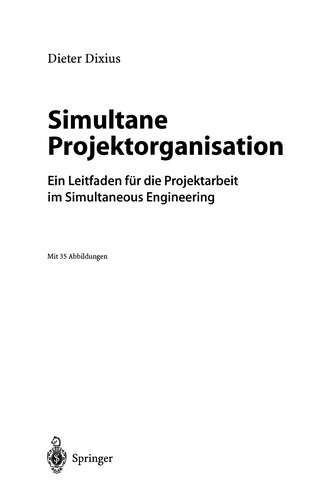 Cover for Simultane Projektorganisation