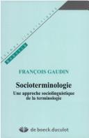 Cover for Socioterminologie