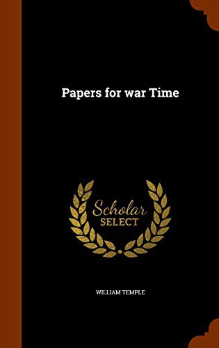 Cover for Papers for war Time