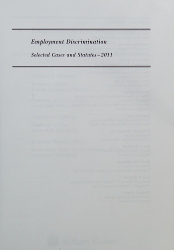 Cover for Employment Discrimination