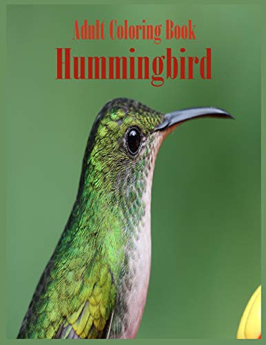 Cover for Adult Coloring Book Hummingbird