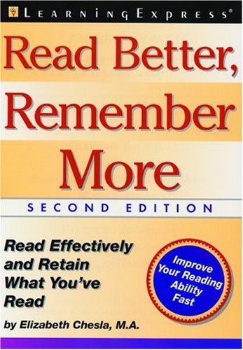 Cover for Read better, remember more