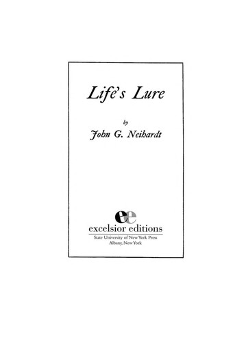Cover for Life's lure