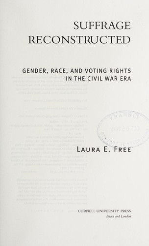 Cover for Suffrage reconstructed