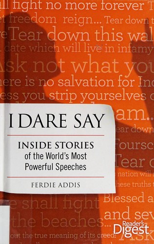 Cover for I dare say
