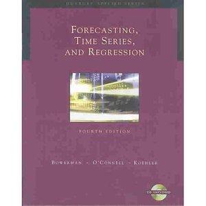 Cover for Forecasting, Time Series, and Regression (with CD-ROM) (Forecasting, Time Series, & Regression)