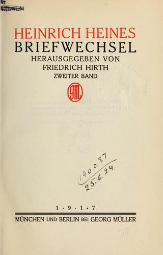 Cover for Briefwechsel