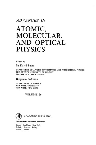 Cover for Advances in Atomic, Molecular, and Optical Physics, 26
