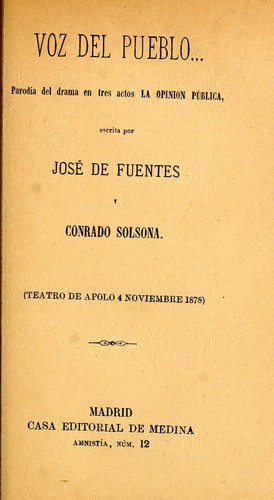 Cover for Voz del pueblo