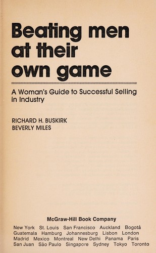 Cover for Beating men at their own game