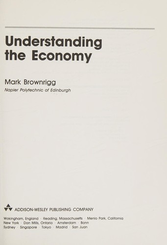 Cover for Understanding the economy