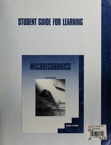 Cover for Macroeconomics (Student Guide for Learning Macroeconomics)