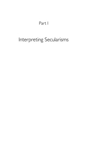 Cover for Comparative secularisms in a global age