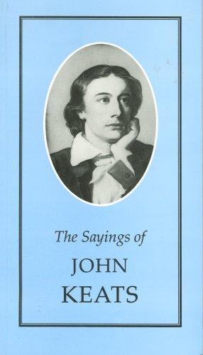 Cover for Sayings of John Keats (Duckworth Sayings)