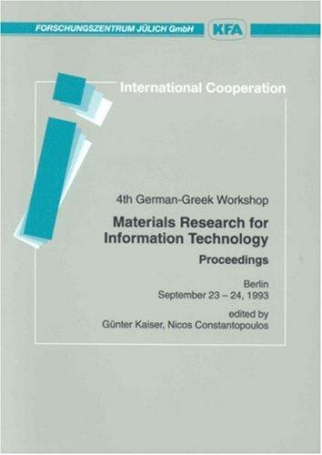 Cover for Materials research for information technology