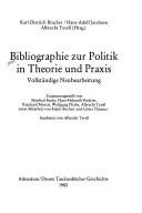 Cover for Bibliographie zur Politik in Theorie und Praxis