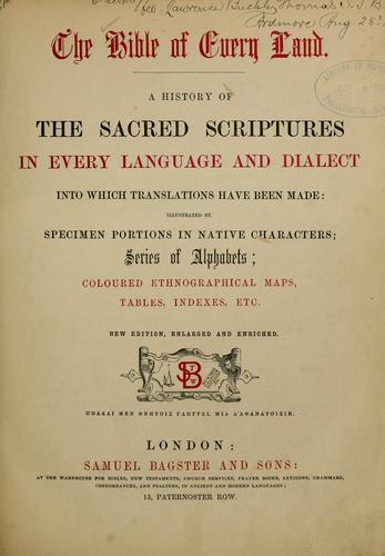 Cover for The Bible of every land