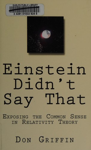 Cover for Einstein didn't say that