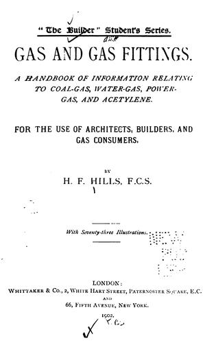 Cover for Gas and gas fittings.