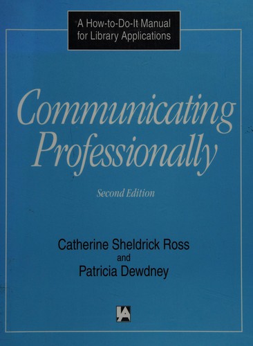Cover for Communicating professionally