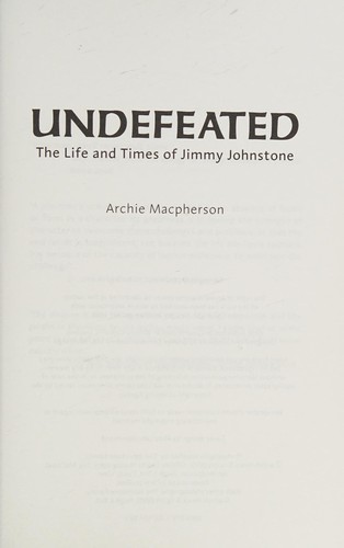 Cover for Undefeated