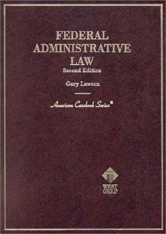Cover for Federal administrative law