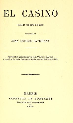 Cover for El casino