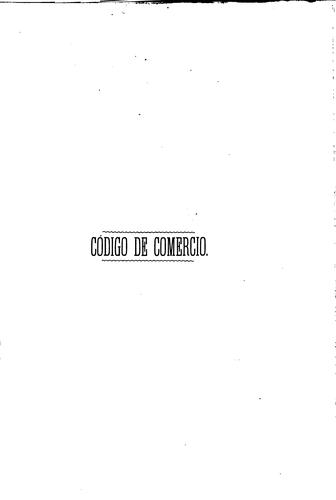 Cover for Código de comercio para el estado oriental del Uruguay