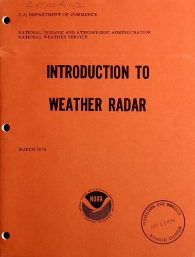Cover for Introduction to weather radar.