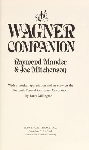 Cover for The Wagner companion