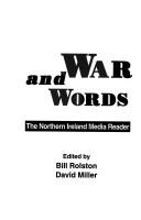 Cover for War and words