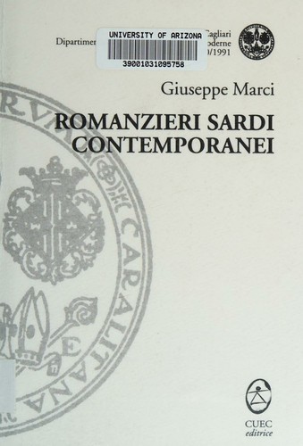 Cover for Romanzieri sardi contemporanei