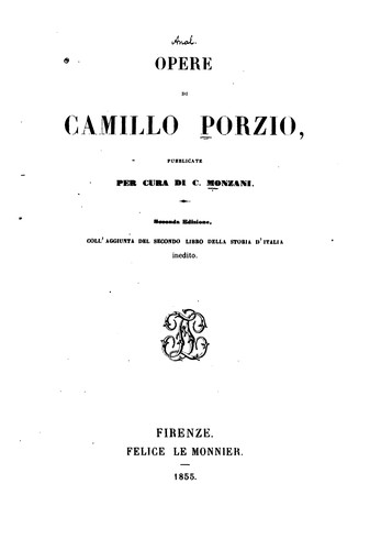 Cover for Opere