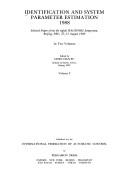 Cover for Identification and System Parameter Estimation 1988 (Ifac Proceedings Series Vol Set)
