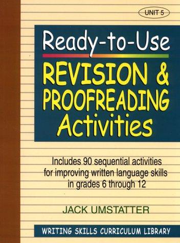 Cover for Ready-to-Use Revision and Proofreading Activities: Unit 5 (J-B Ed: Ready-to-Use Activities)