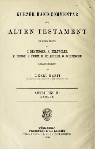 Cover for Kurzer Hand-Commentar zum Alten Testament