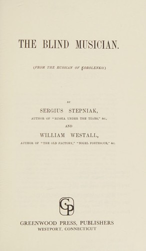 Cover for The blind musician.