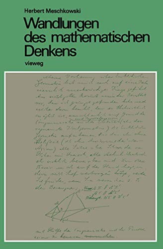 Cover for Wandlungen Des Mathematischen Denkens