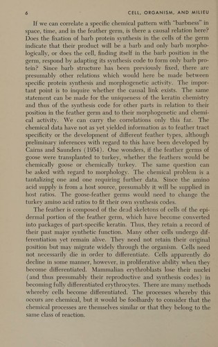 Cover for The emergence of order in developing systems.