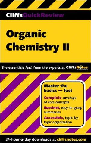 Cover for Organic Chemistry II (Cliffs Quick Review)
